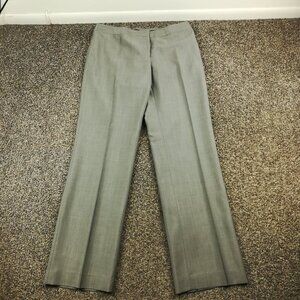 NWT Lafayette 148 New York Dress Pants Wool Mohair Silk Gray Sz 8 $268